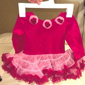 Perfect Valentine’s Day baby Tutu Dress Onesie - 12 mo